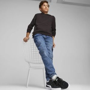 GUC Kids Black Puma Hoodie Jacket with Logo Sz L 14/16